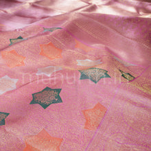 Load image into Gallery viewer, Pink Luxury Rangkat Kanjivaram Silk Saree