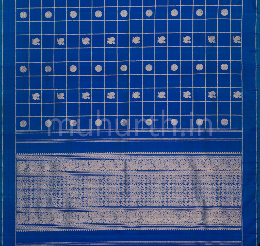 Mayil Kazhuthu Pure Zari Kanjivaram Silk Saree