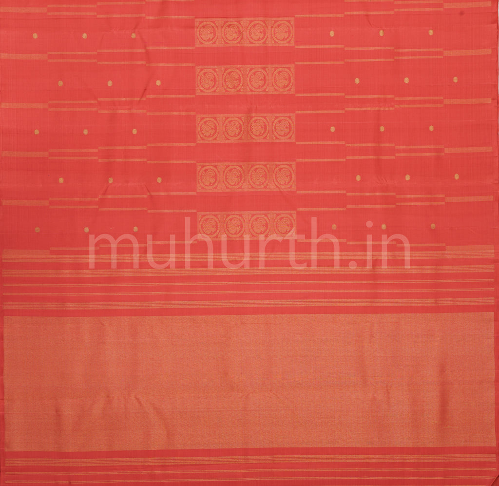 Brown Pure Zari Kanjivaram Silk Saree