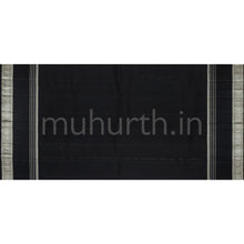 Load image into Gallery viewer, Off-White Pure Organza Kanjivaram Silk Saree with Black