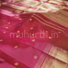 Load image into Gallery viewer, Ruby Magenta Pure Zari Kanjivaram Silk Saree