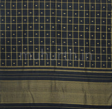 Load image into Gallery viewer, Black Pure Zari Kanjivaram Silk Saree