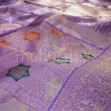Load image into Gallery viewer, Lavender Luxury Rangkat Kanjivaram Silk Saree