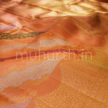 Load image into Gallery viewer, Carrot Orange Luxury Rangkat Pure Kanjivaram Silk Saree