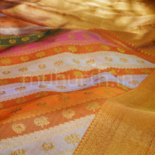Load image into Gallery viewer, Rust Orange Luxury Rangkat Pure Kanjivaram Silk Saree