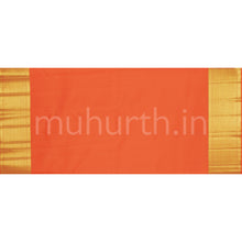 Load image into Gallery viewer, Orange Meenakari Kanjivaram Silk Saree