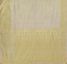 Load image into Gallery viewer, Off-White Organza Tissue Kanjivaram Silk Saree - Pallu