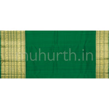 Load image into Gallery viewer, Arakku Pure Kanjivaram Silk Saree with Deep Green : Blouse
