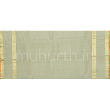 Load image into Gallery viewer, Light Green Pure Zari Kanjivaram Silk Saree with Elaichi