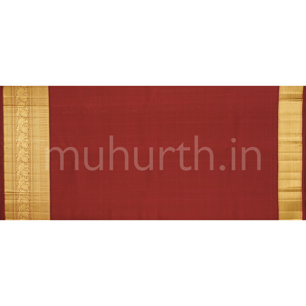 Off-White Organza Tissue Kanjivaram Silk Saree with Arakku