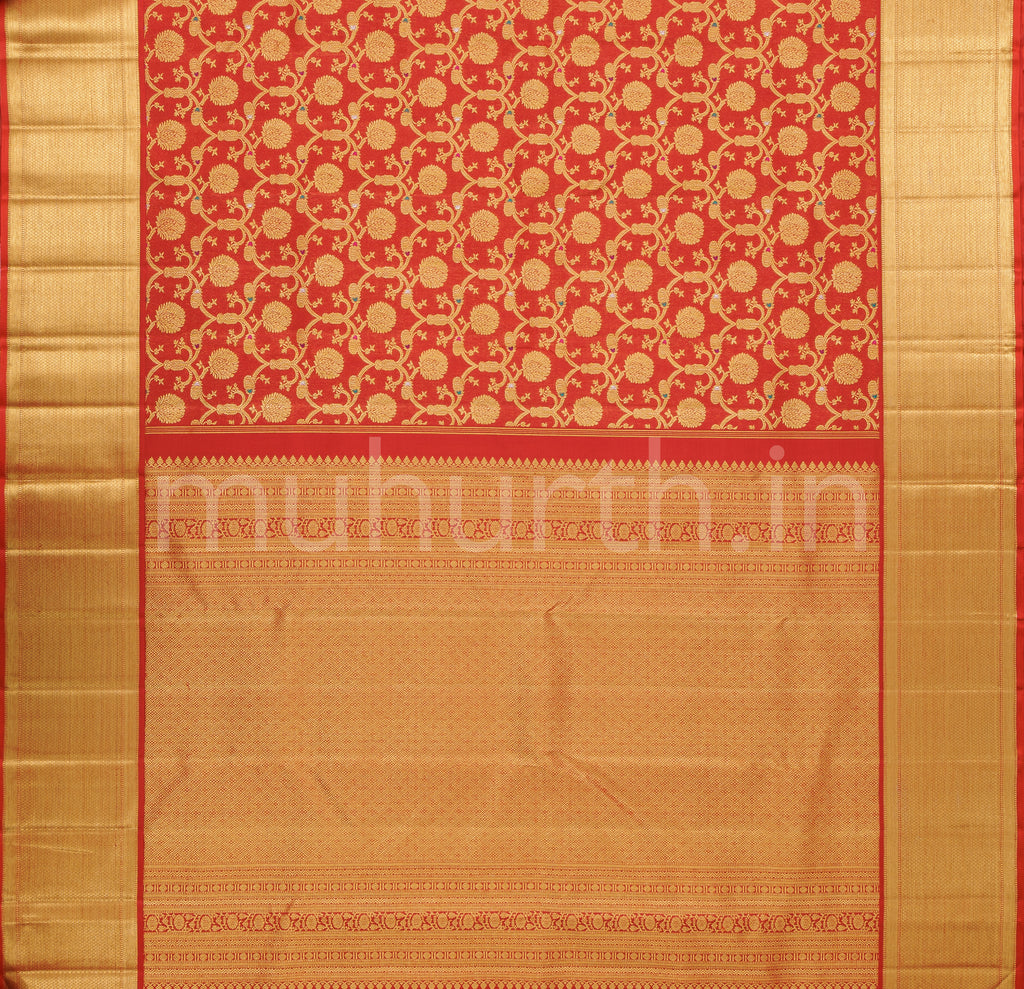Bridal Red Kanjivaram Silk Saree