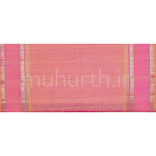 Load image into Gallery viewer, Magenta Pure Kanjivaram Silk Saree with Pink Orange