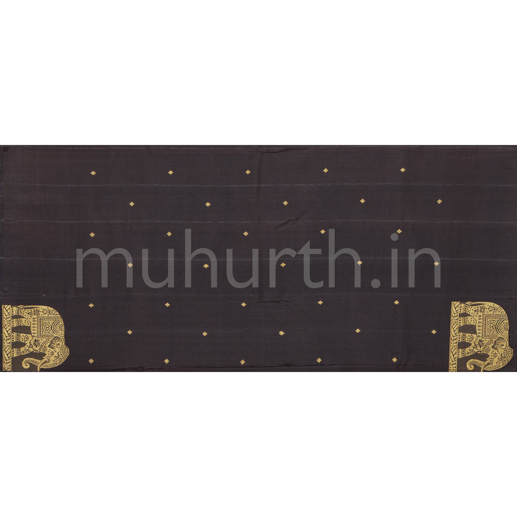 Black Pure Kanjivaram Silk Saree