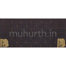 Load image into Gallery viewer, Black Pure Kanjivaram Silk Saree