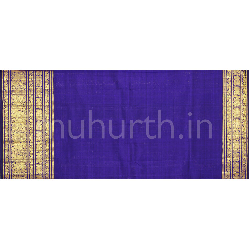 Kanchana Violet Luxury Rangkat Kanjivaram Silk Saree