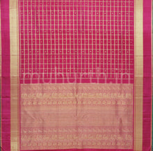 Load image into Gallery viewer, Rose Red Pure Zari Kanjivaram Silk Saree