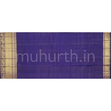 Load image into Gallery viewer, Violet Pure Vaira Oosi Kanjivaram Silk Saree