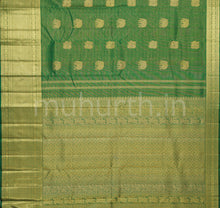 Load image into Gallery viewer, Green Vaira Oosi Tissue Kanjivaram Silk Saree