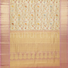 Load image into Gallery viewer, Premium Tissue Jamdani Meenakari Kanjivaram Silk Saree with Pink