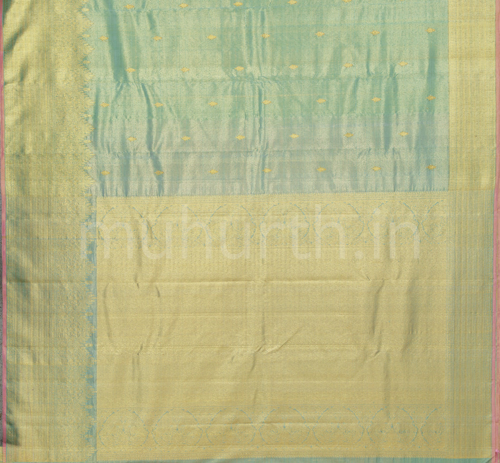 Light Rexona Organza Tissue Kanjivaram Silk Saree