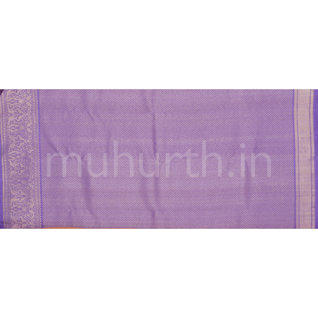 Lavender Luxury Rangkat Kanjivaram Silk Saree