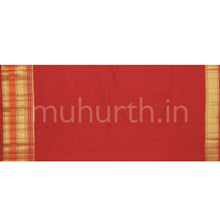 Load image into Gallery viewer, Violet Veldhari Kanjivaram Silk Saree with Bright Red