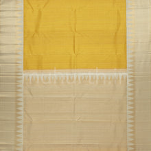 Load image into Gallery viewer, Golden Mustard Pure Kanjivaram Silk Saree with Off-White