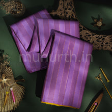 Load image into Gallery viewer, Lavender with Magenta Pure Kanjivaram Silk Saree