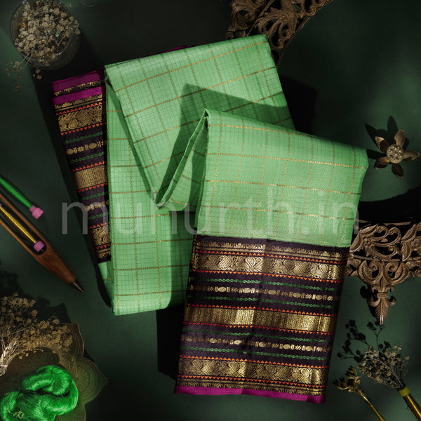 Rexona Veldhari Pure Zari Kanjivaram Silk Saree with Kanchana