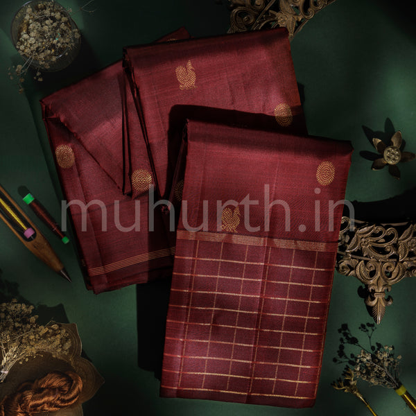 Arakku Pure Zari Kanjivaram Silk Saree