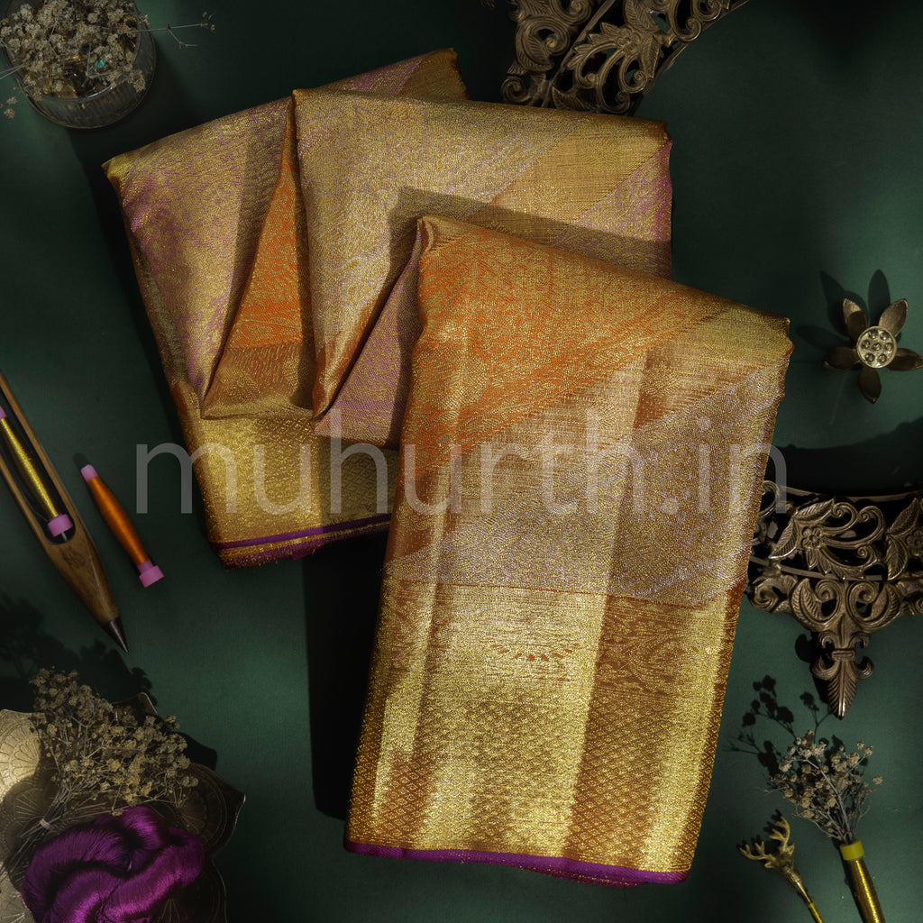 Bridal Rangkat Tissue Luxury Kanjivaram Silk Saree