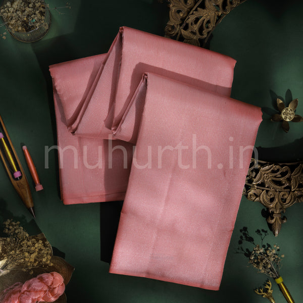 Peach Pure Kanjivaram Silk Saree