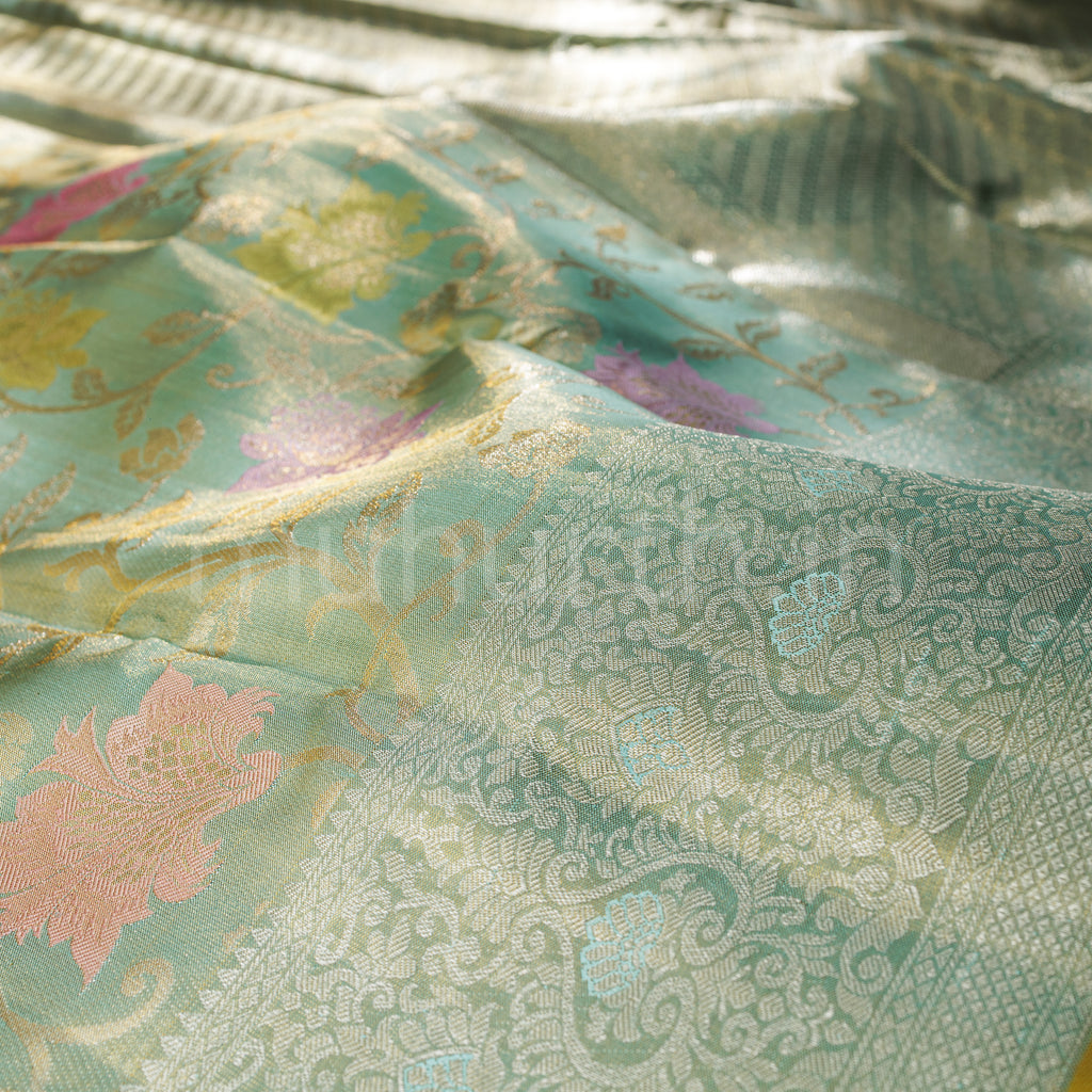 Light Ananda Tissue Luxury Kanjivaram Silk Saree