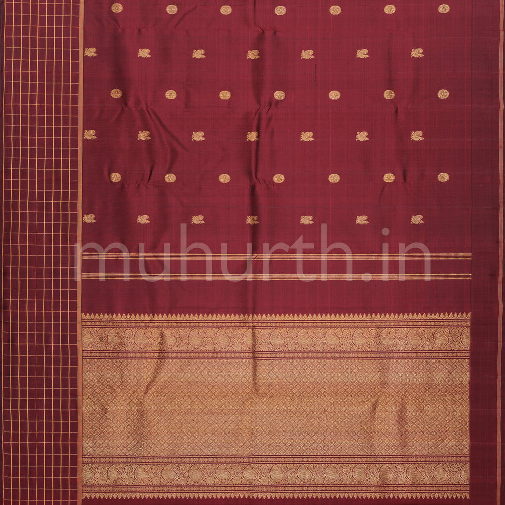 Arakku Pure Zari Kanjivaram Silk Saree