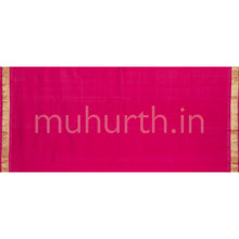 Load image into Gallery viewer, Orange Pure Kanjivaram Silk Saree with Rose