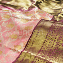 Load image into Gallery viewer, Peach Luxury Tissue Kanjivaram Silk Saree with Pakku