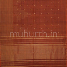 Load image into Gallery viewer, Rust Orange Pure Zari Kanjivaram Silk Saree