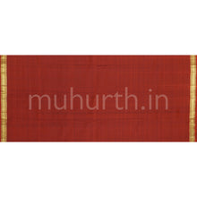 Load image into Gallery viewer, Rust Brown Pure Zari Kanjivaram Silk Saree