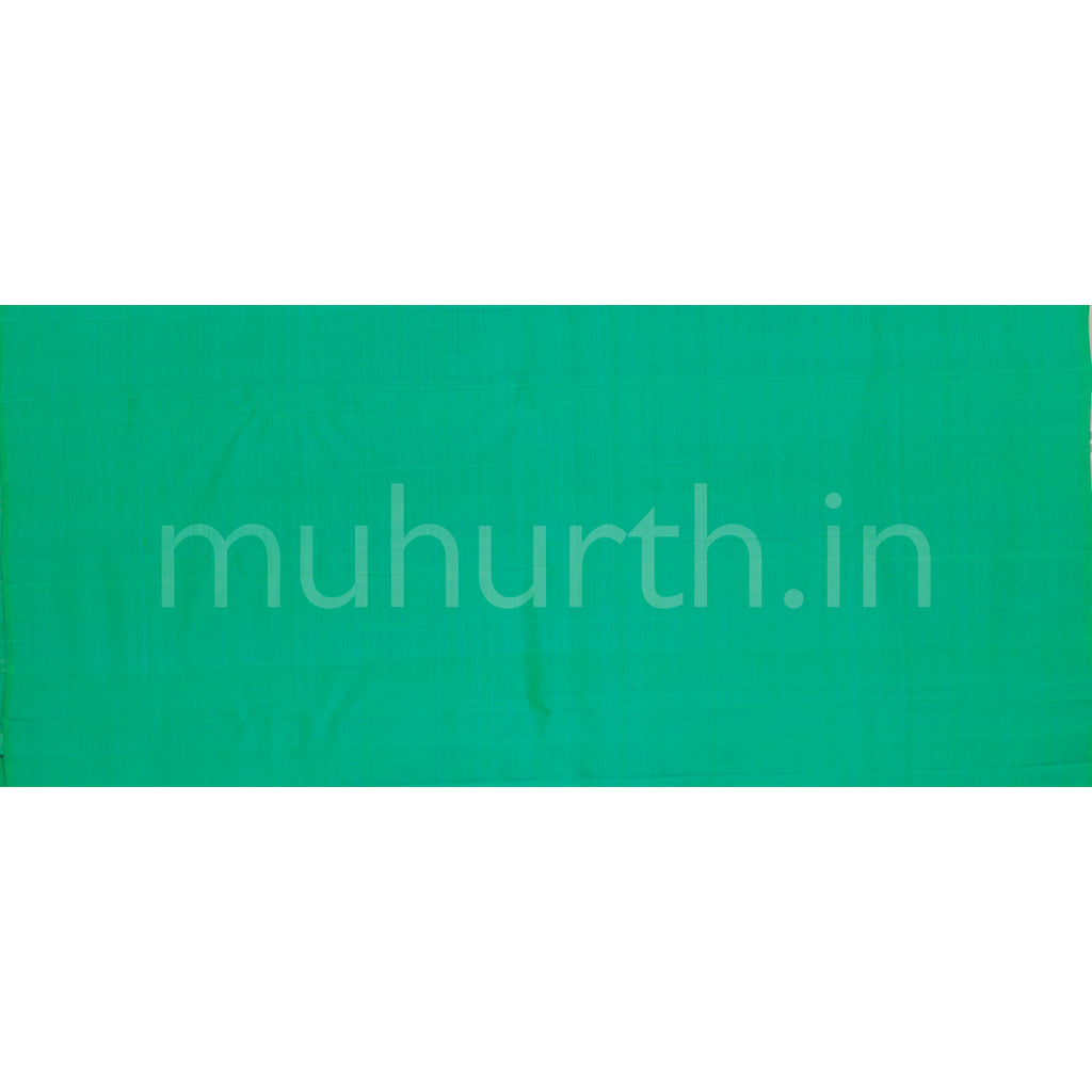 Sea Green Pure Zari Kanjivaram Silk Saree