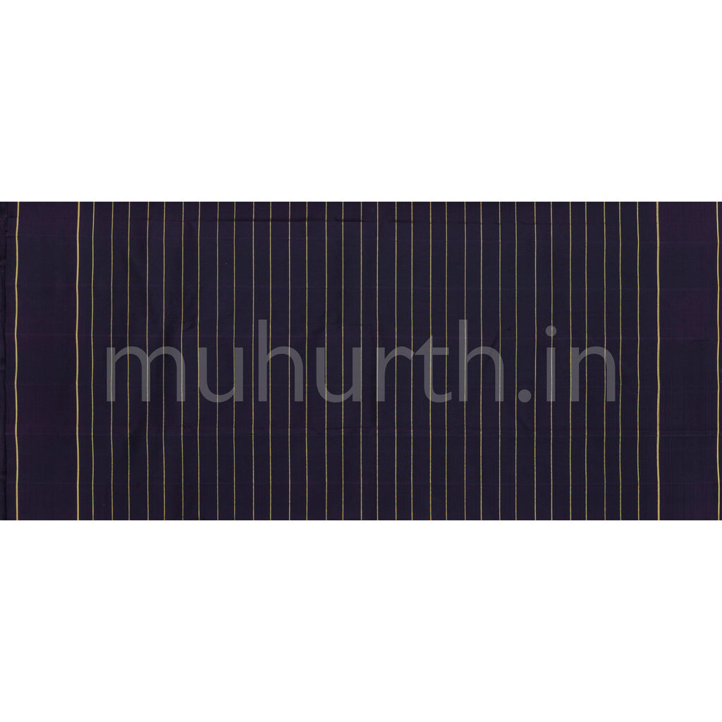 Violet Pure Kanjivaram Silk Saree with Kanchana