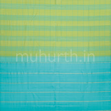 Load image into Gallery viewer, Tiratchai and Ananda Checks Kanjivaram Silk Saree