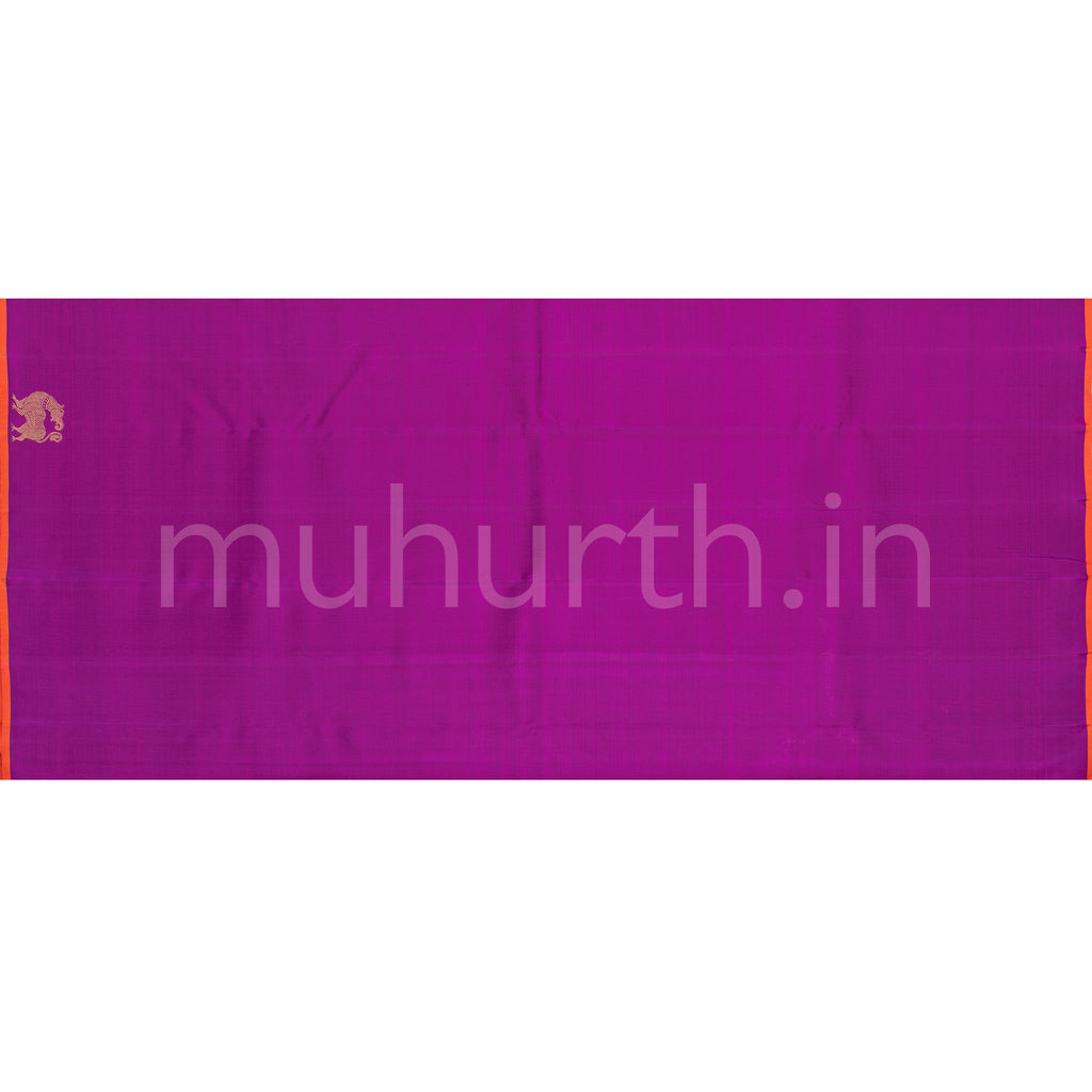 Magenta Pure Zari Kanjivaram Silk Saree