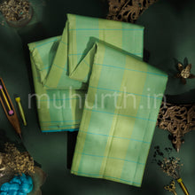 Load image into Gallery viewer, Tiratchai and Ananda Checks Kanjivaram Silk Saree