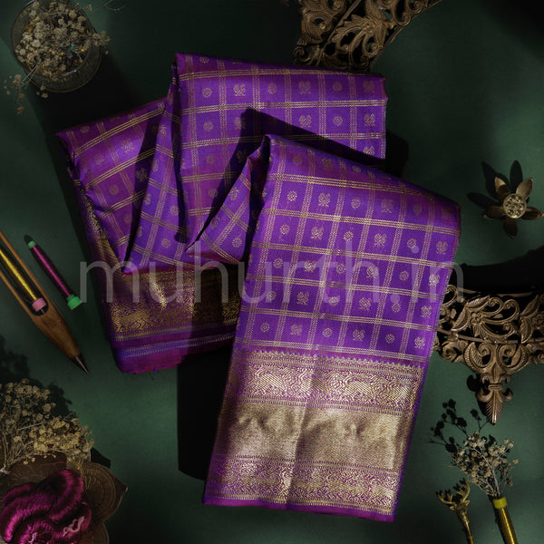 Meenakshi Pure Zari Kanjivaram Silk Saree