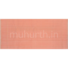 Load image into Gallery viewer, Orange Pure Zari Kanjivaram Silk Saree with Peach
