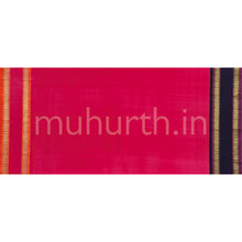 Load image into Gallery viewer, Off-White Pure Zari Kanjivaram Silk Saree with Rose
