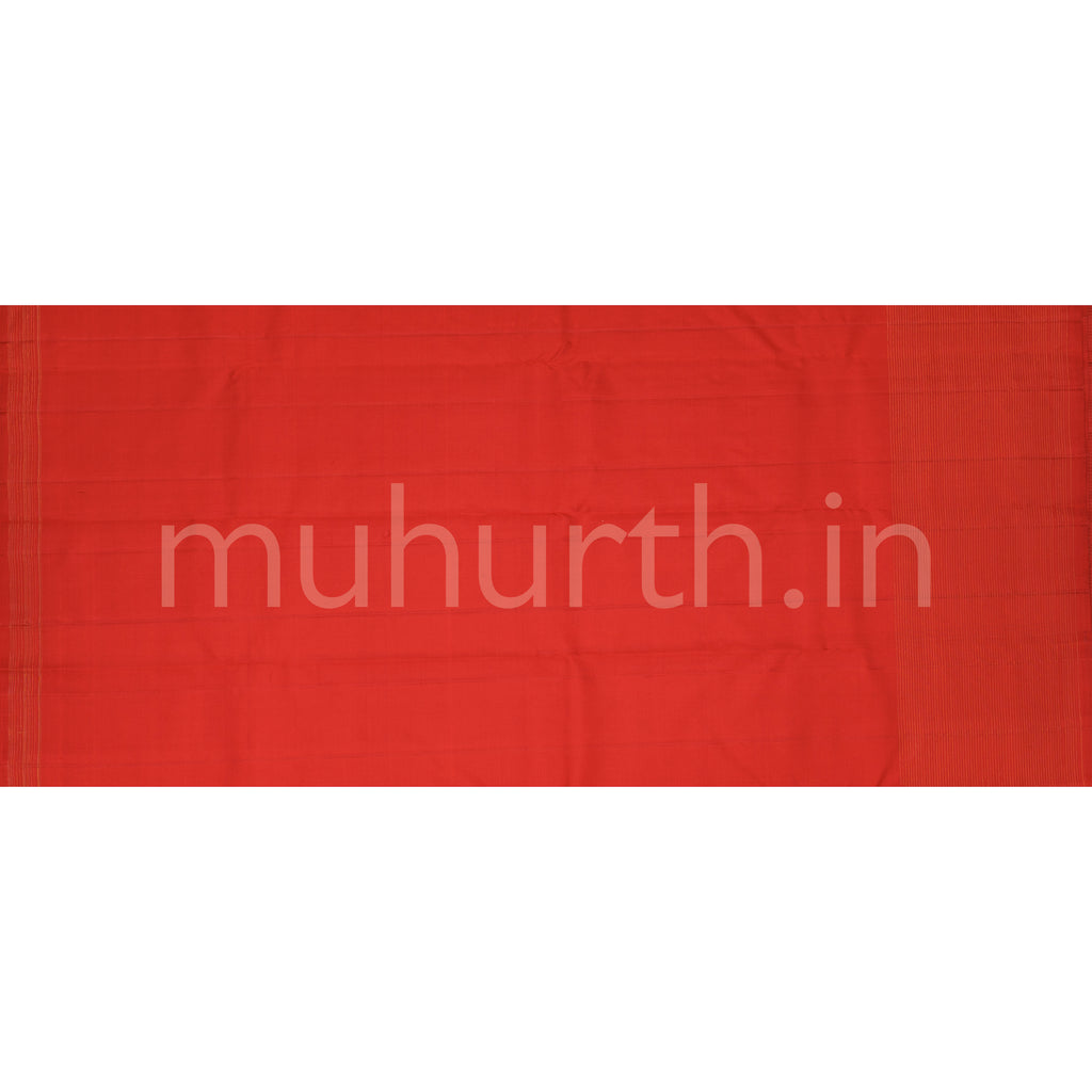 Bright Red Pure Zari Kanjivaram Silk Saree