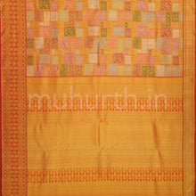 Load image into Gallery viewer, Orange Pure Rangkat Luxury Kanjivaram Silk Saree