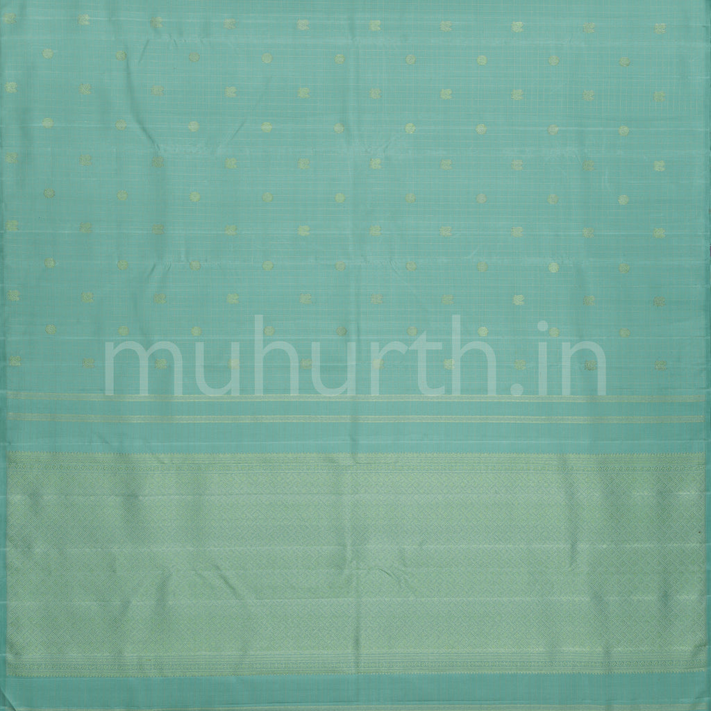 Powder Blue Pure Zari Kanjivaram Silk Saree
