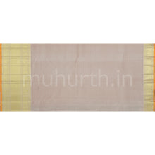 Load image into Gallery viewer, Kanchana Muthu Kattam Pure Zari Kanjivaram Silk Saree with Brown